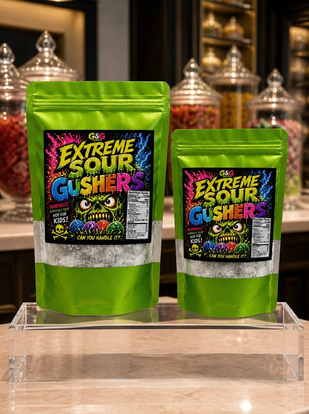G&G Extreme Sour Gushers – Green Apple