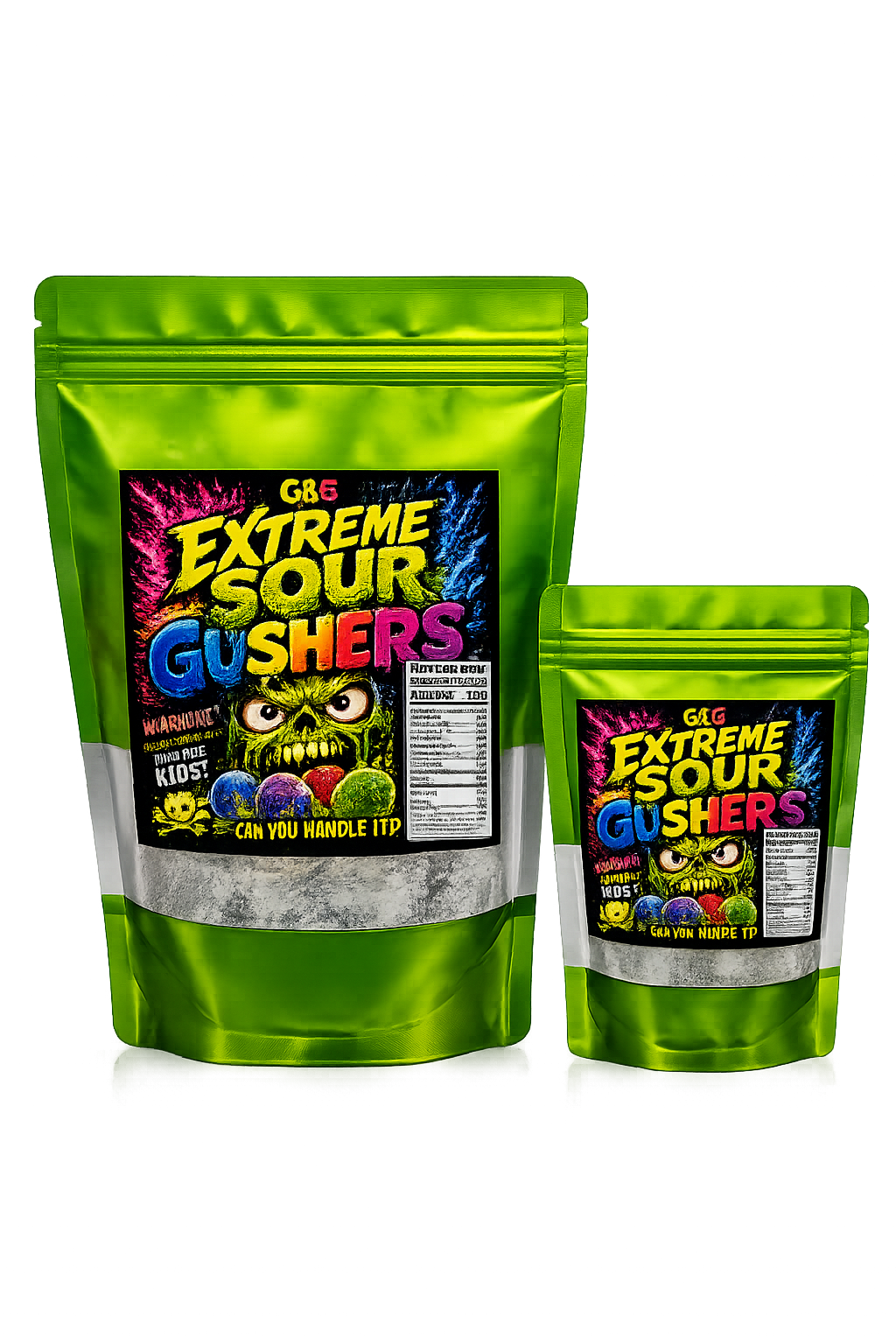 G&G Extreme Sour Gushers – Green Apple